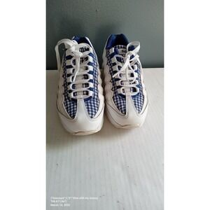 Nike Air Max 95 Sneakers Blue White Gingham Casual Shoes